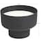 White Wax Campfire Scented Candle with Elevated Matte Black Container